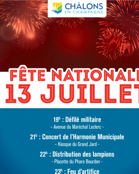 Fête Nationale Châlons en Champagne