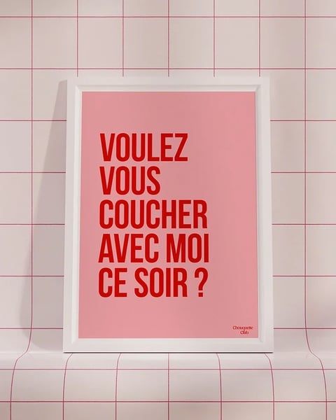 Voulez-vous coucher avec moi ce soir