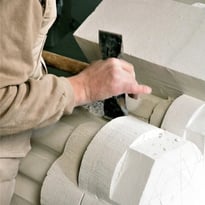 Démonstration de taille de pierre