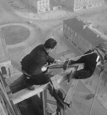 Les Compagnons de Notre-Dame à Châlons-en-Champagne, 1957-1959, et autres photogrammes.