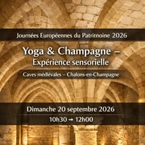 Yoga et Champagne dans les Caves Médiévales