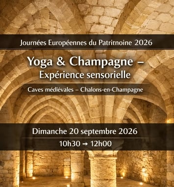 Yoga et Champagne dans les Caves Médiévales