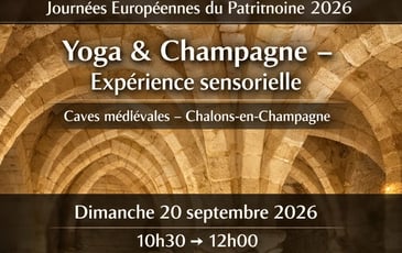 Yoga et Champagne dans les Caves Médiévales